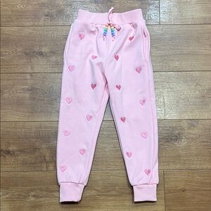 Lola & The Boys Embroidered Hearts Joggers